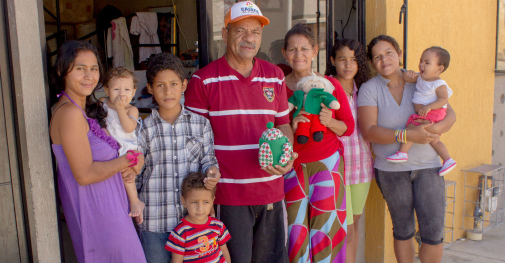 En 2013 esta familia se vio beneficiada con el derecho a una vivienda digna.