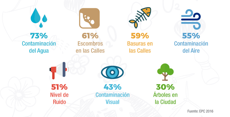Infografía de los resultados de la Encuesta de Percepción Ciudadana.