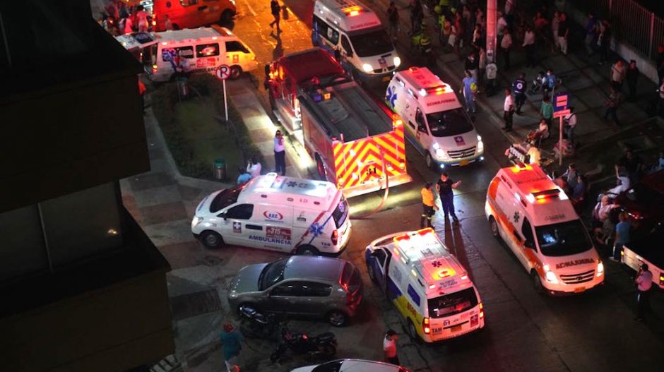 Organismos de socorro al frente de la emergencia.