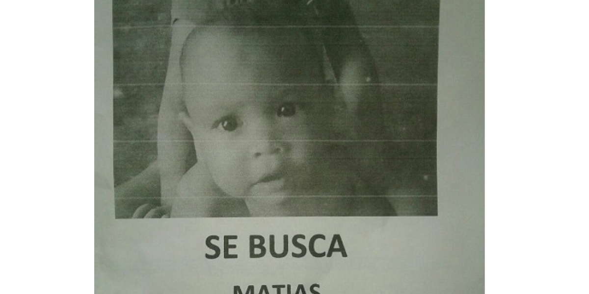 Suministrada Matías, el bebé desaparecido la mañana de este lunes festivo.