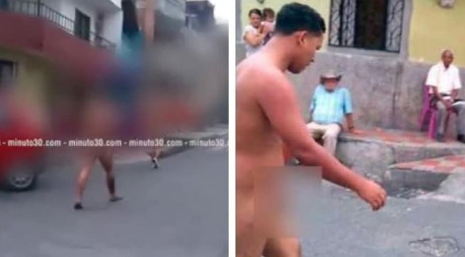 Pulzo Presuntos ladrones, caminando desnudos