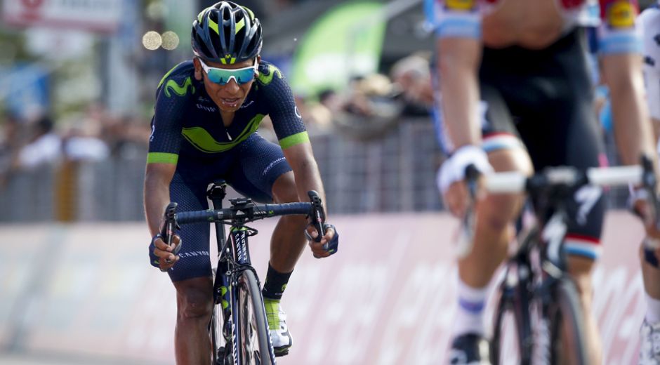 Foto: Archivo Particular. Luego de un excelente desempeño en la gran competencia, Nairo Quintana quedó subcampeón del Giro de Italia 2017.