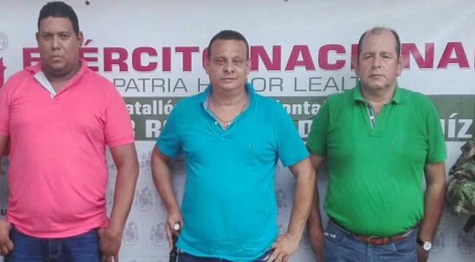 Foto: Primera División del Ejército Nacional. Los sujetos eran buscados por las autoridades.
