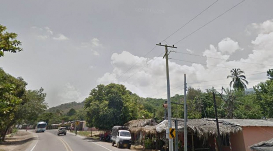 Foto: Google Maps. El accidente ocurrió en el sector de Santa Rosalía, Zona Bananera.
