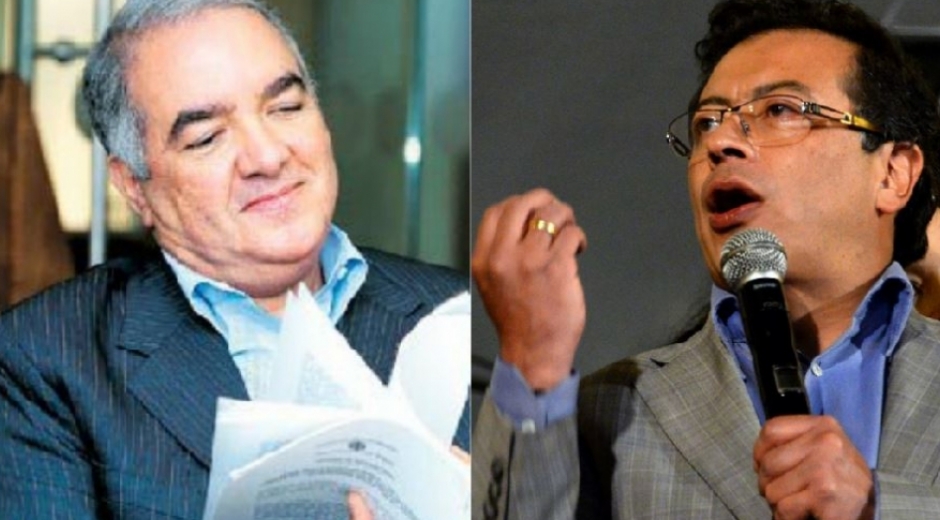 Archivo particular. Edgardo Maya y Gustavo Petro.