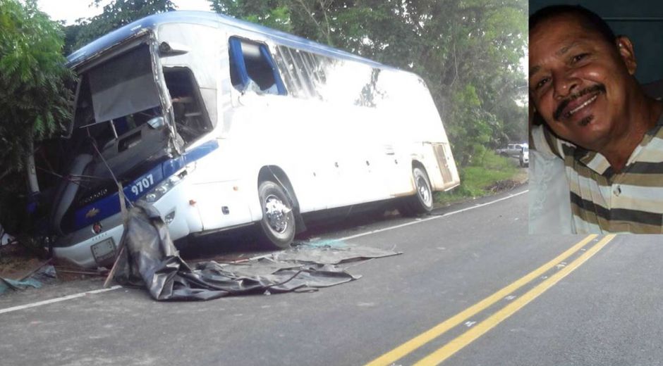 Seguimiento.co Rafael Ramiro García Mancera fallecido y el bus que habría invadido el carril.
