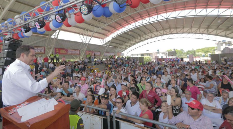 Prensa Germán Vargas. El candidato presidencial Germán Vargas Lleras creció 9. 4.