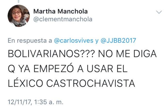 De esta manera la usuaria comentó al samario por su participación.