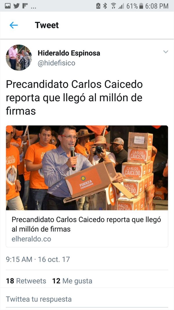 Funcionarios que apoyarían a Caicedo en política 