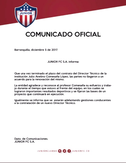 Comunicado