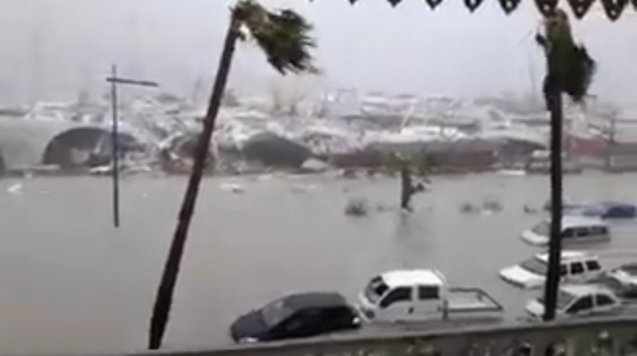 El devastador paso de Irma por las islas del Caribe.