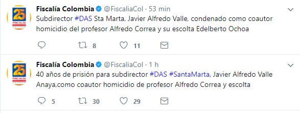 La Fiscalía confirmó la condena al exsubdirector del DAS en Santa Marta.