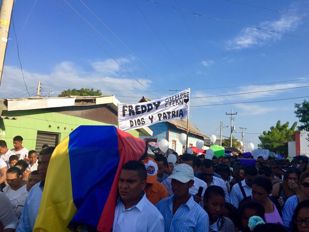 Los habitantes de Puebloviejo despidieron al joven Freddy Echeverría.