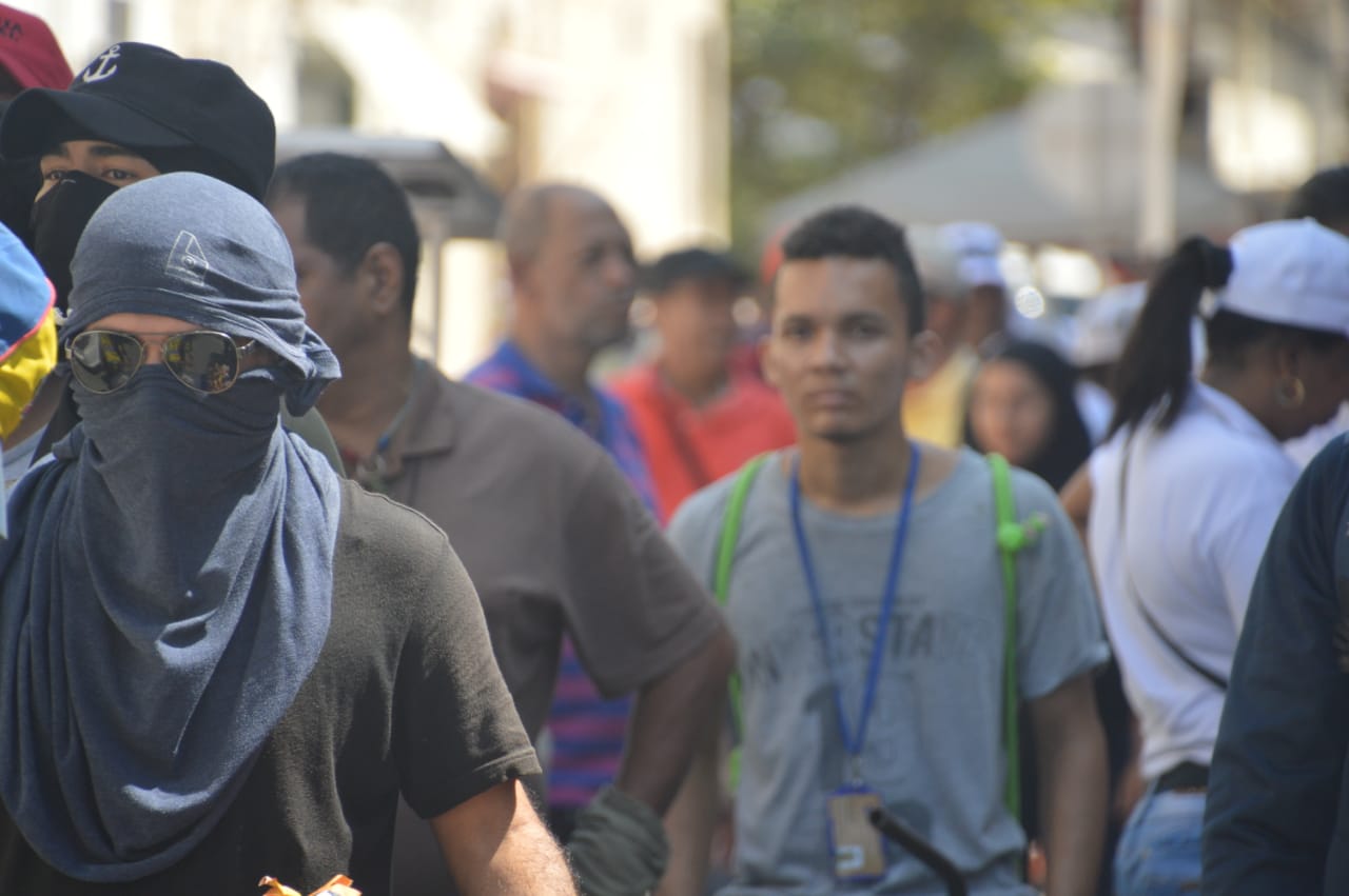 Los universitarios también se sumaron a la jornada de protesta.