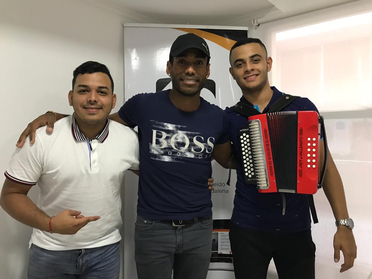 Sebastián Polo, Alberto Ovalle y su manager 