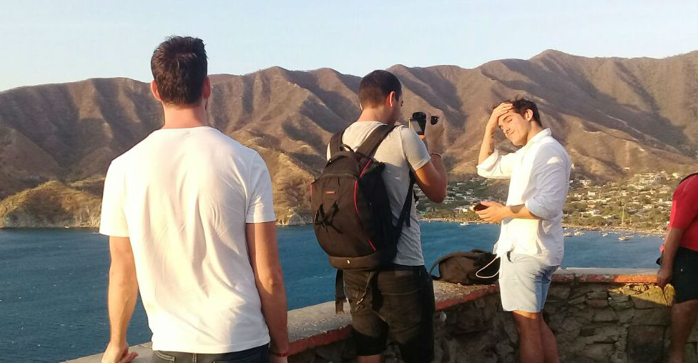 Los blogueros recorrieron Taganga.