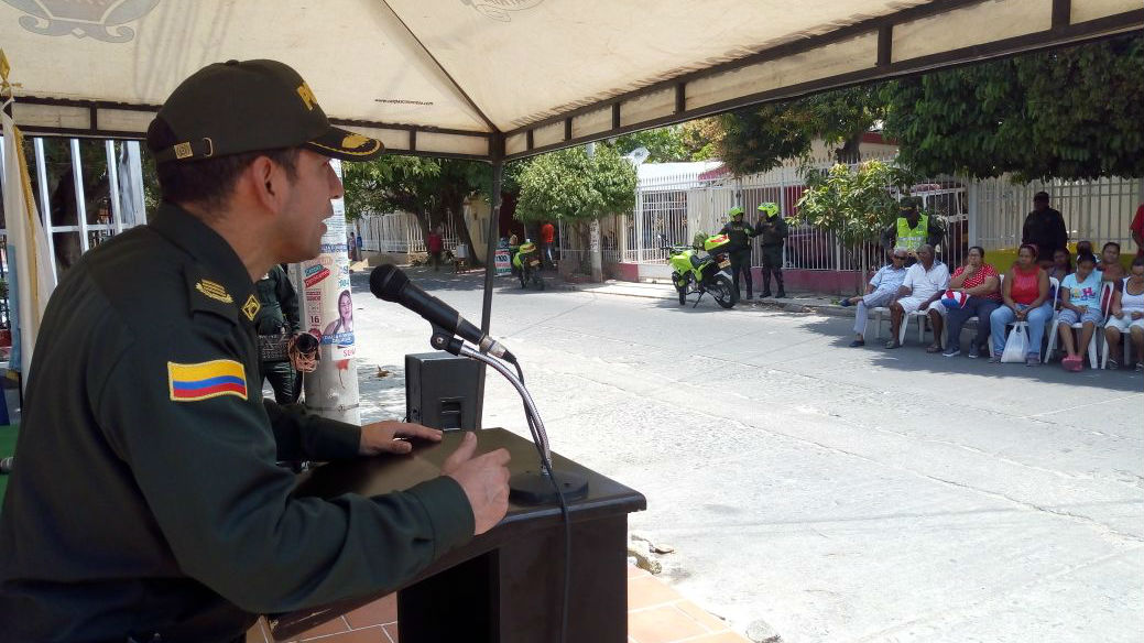 El Coronel Gustavo Berdugo Garavito, comandante de la Mesan lideró la actividad.