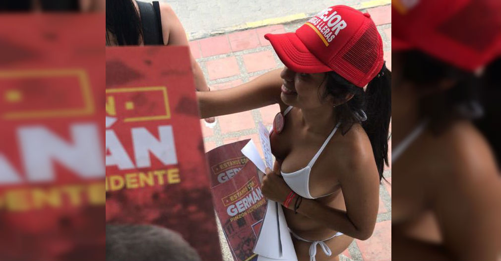 La estrategia de entregar publicidad de Vargas Lleras en bikini generó polémica. El candidato se desmarcó de la estrategia.