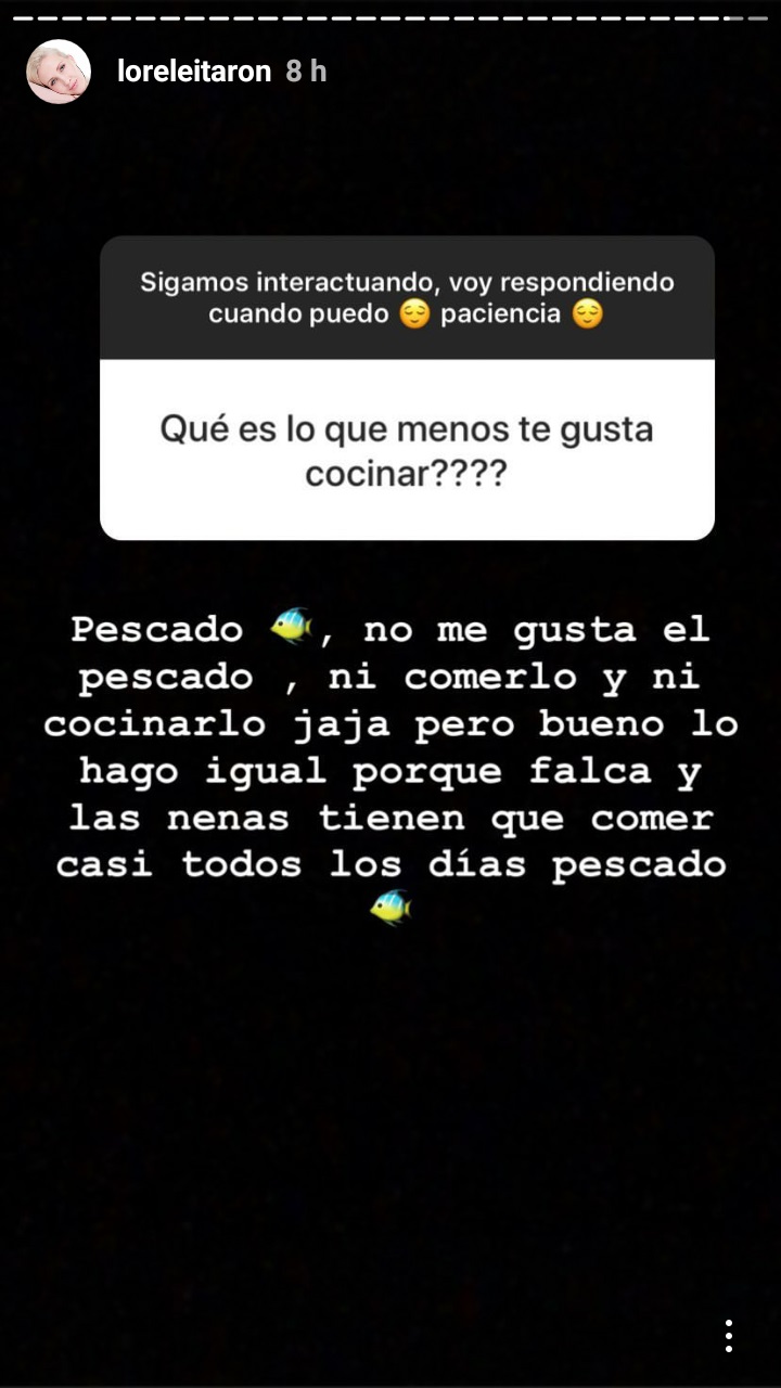 Lo que no le gusta cocinar. 