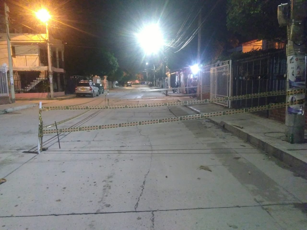 Sector afectado en Villa Alejandría.