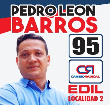 Pedro León Barros García, candidato a edil de la localidad 2.