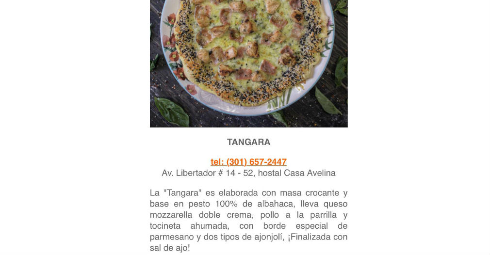 Concursante del Pizza Master en la ciudad de Santa Marta.