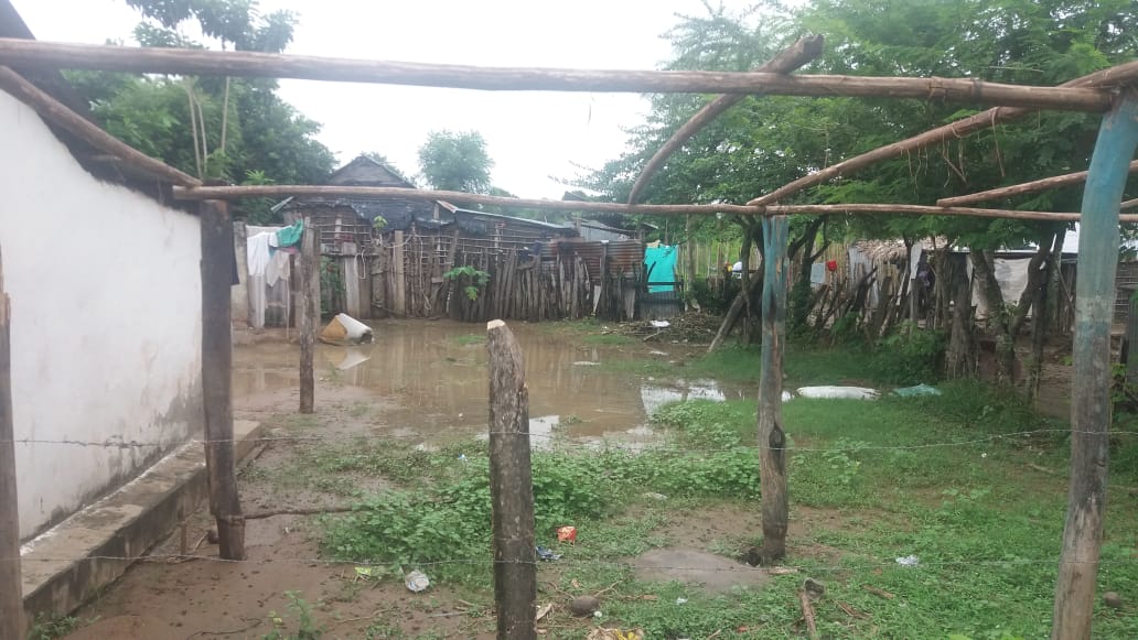 Las fuertes lluvias que se presentaron durante el fin de semana en el departamento afectaron a Chibolo y Nueva Granada.