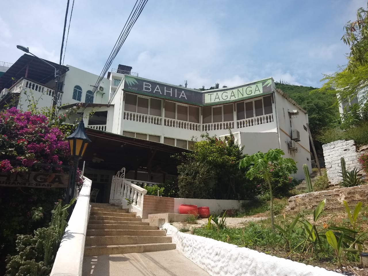Hotel Bahía Taganga, cercano a donde se encontraba el Jaba Nibue