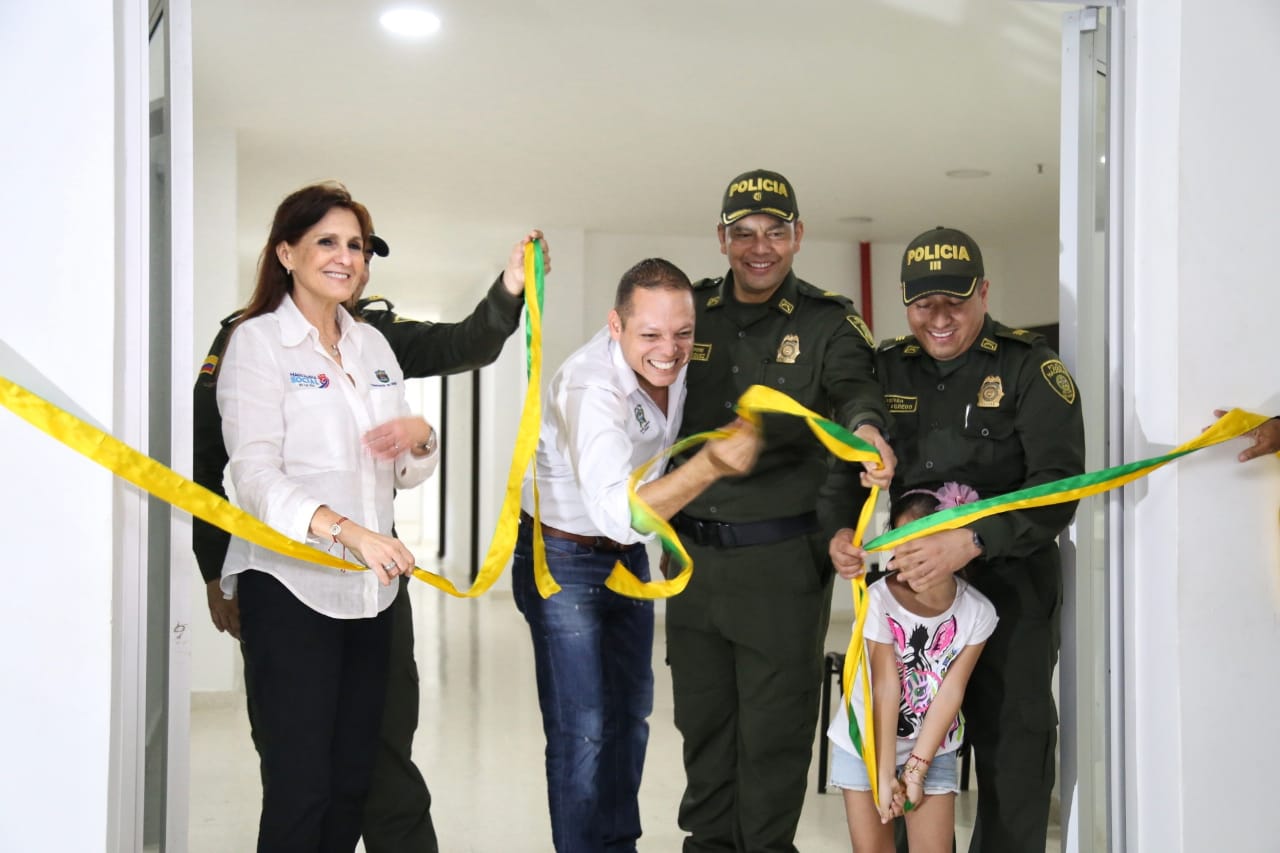 Inauguración de la nueva estación de policía en Ciénaga.