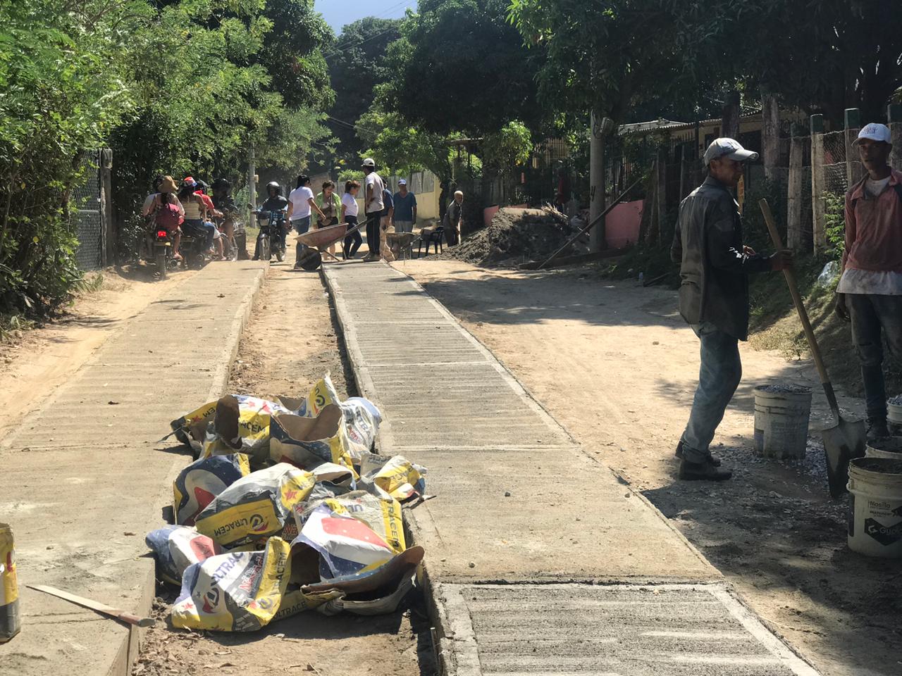 Así avanza la obra de placa huella en Masinga.