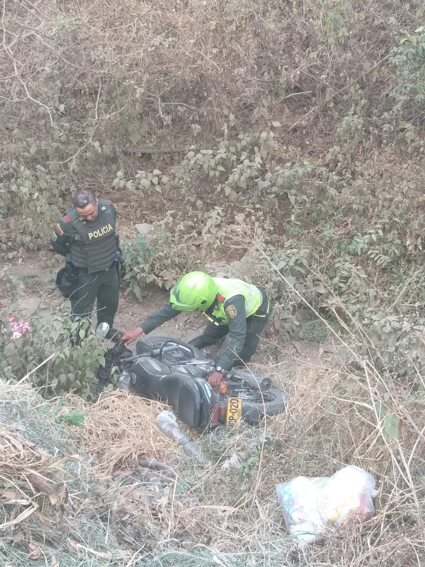 Policía encontró la moto de Arrieta en la subida hacia Bahía Concha.