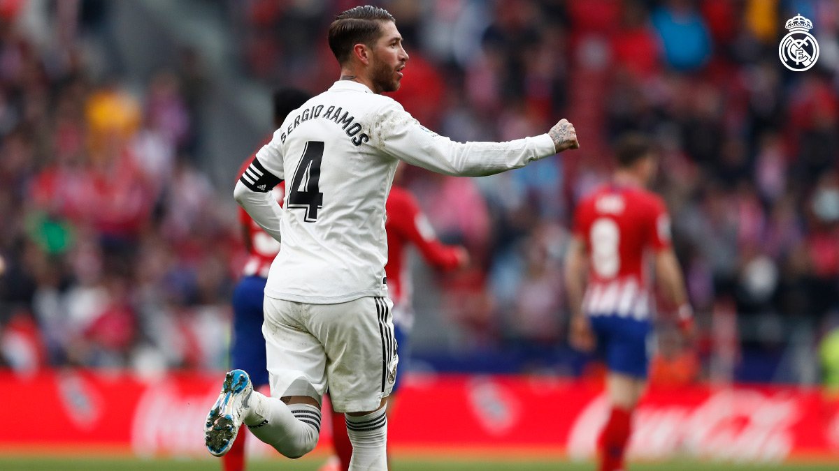 Ramos desde el punto penal marcó el segundo tanto. 