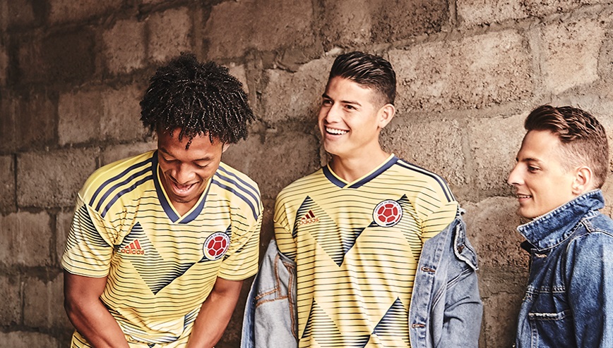 Juan Cuadrado, James Rodríguez y Santiago Arias.