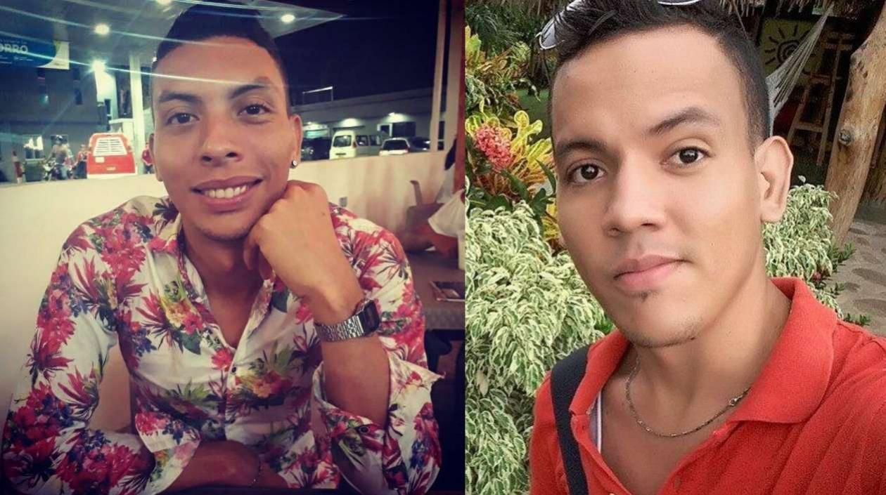 A la izquierda, la víctima mortal Jesús Alberto Sánchez Pallares, y Geany David Fontalvo Orozco, su presunto victimario.