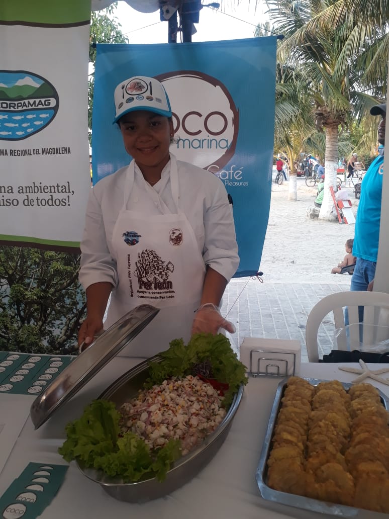 Cindy Díaz, cocinera del restaurante Coco Marina