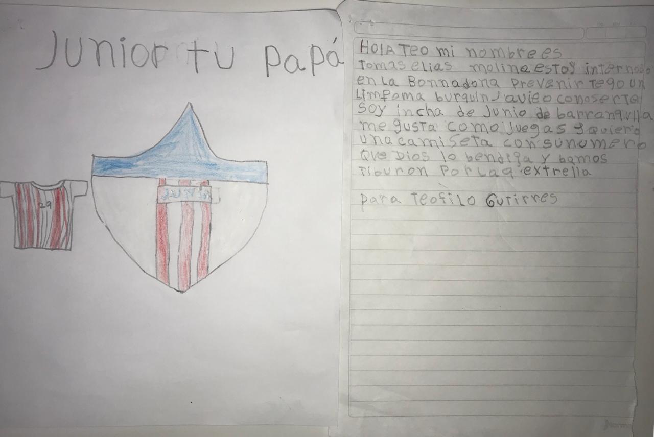 Carta que le dedicó Tomás a Teófilo.