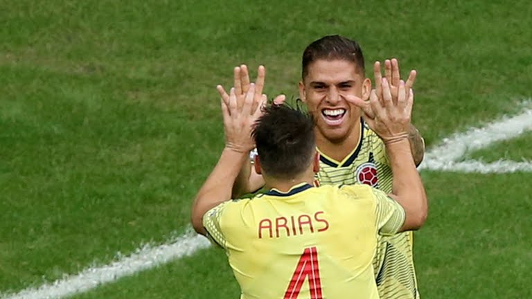 Cuéllar celebra el gol. 