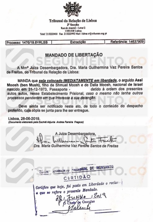 Carta de libertad de Assi Mosh.