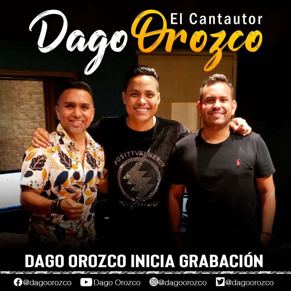 El cantautor Dago Orozco inicia grabación en Valledupar.