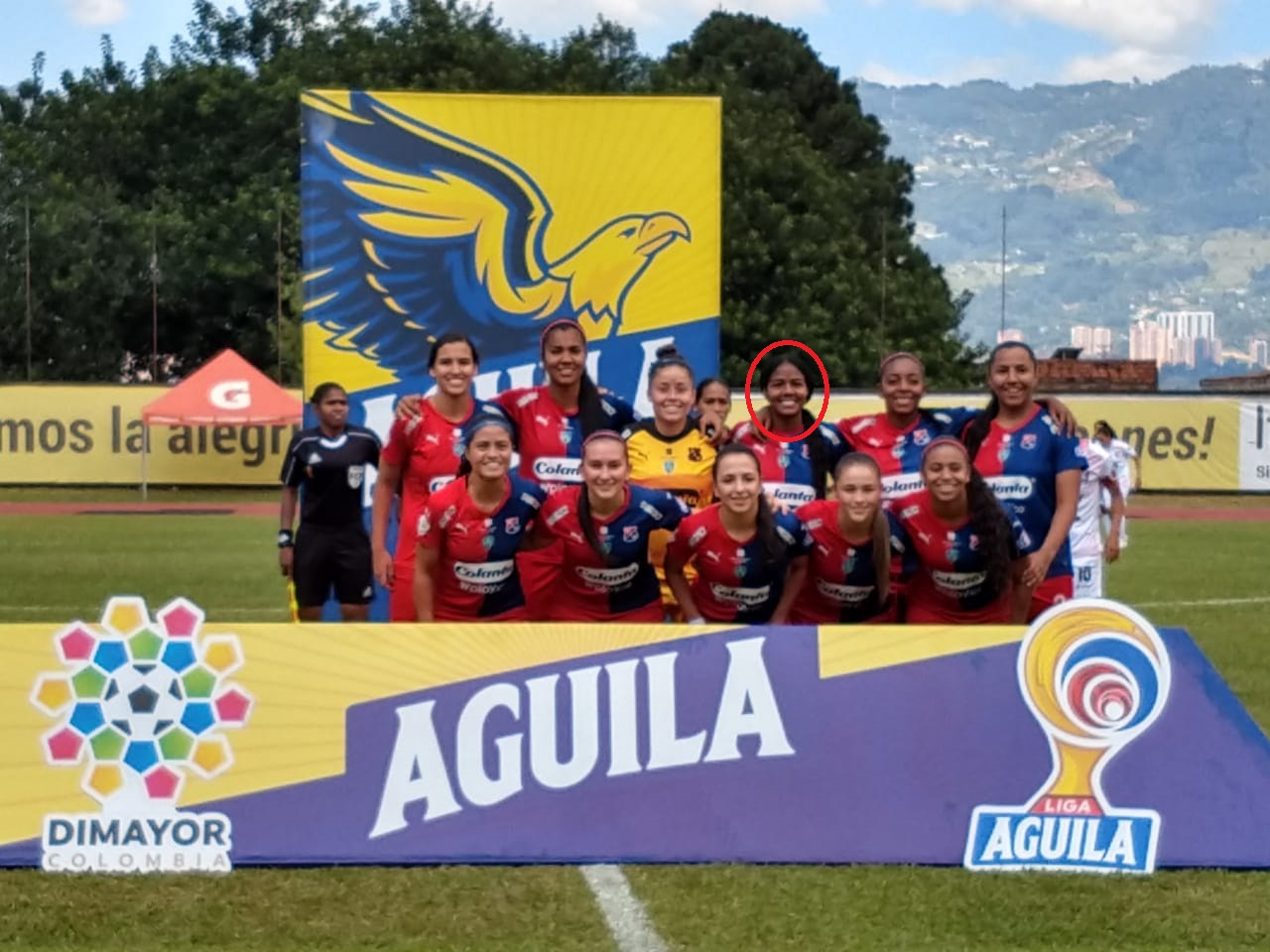 Yuliana, en la formación titular del Medellín ante Once Caldas.