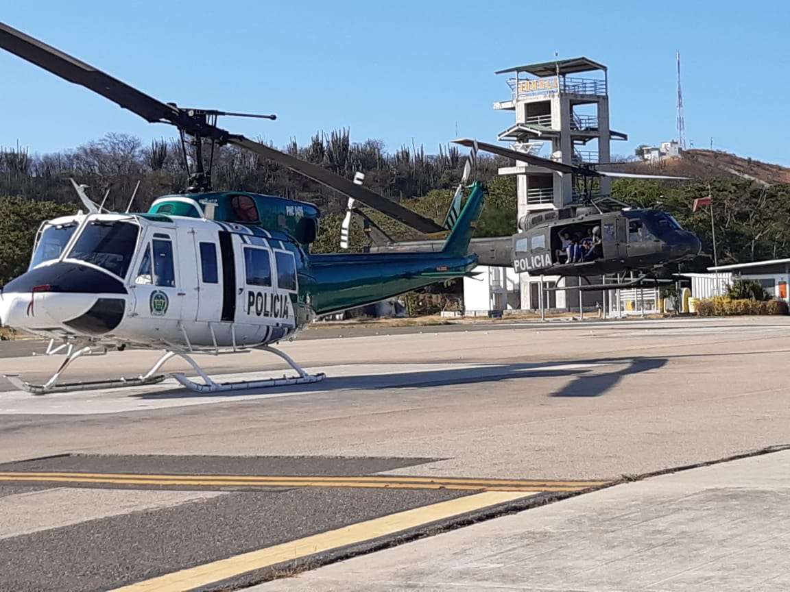 Por aire, se busca garantizar la seguridad en Santa Marta.