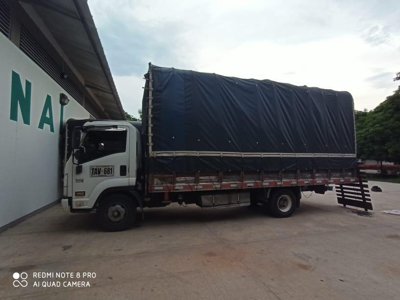 Vehículo donde era transportado el ilícito.