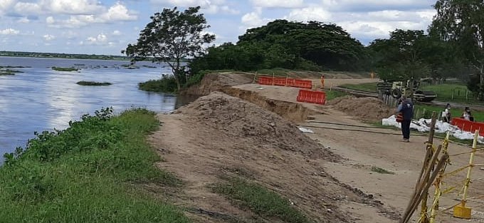 El secretario de Gobierno dijo que el río está creciendo y eso se convierte en una amenaza. 