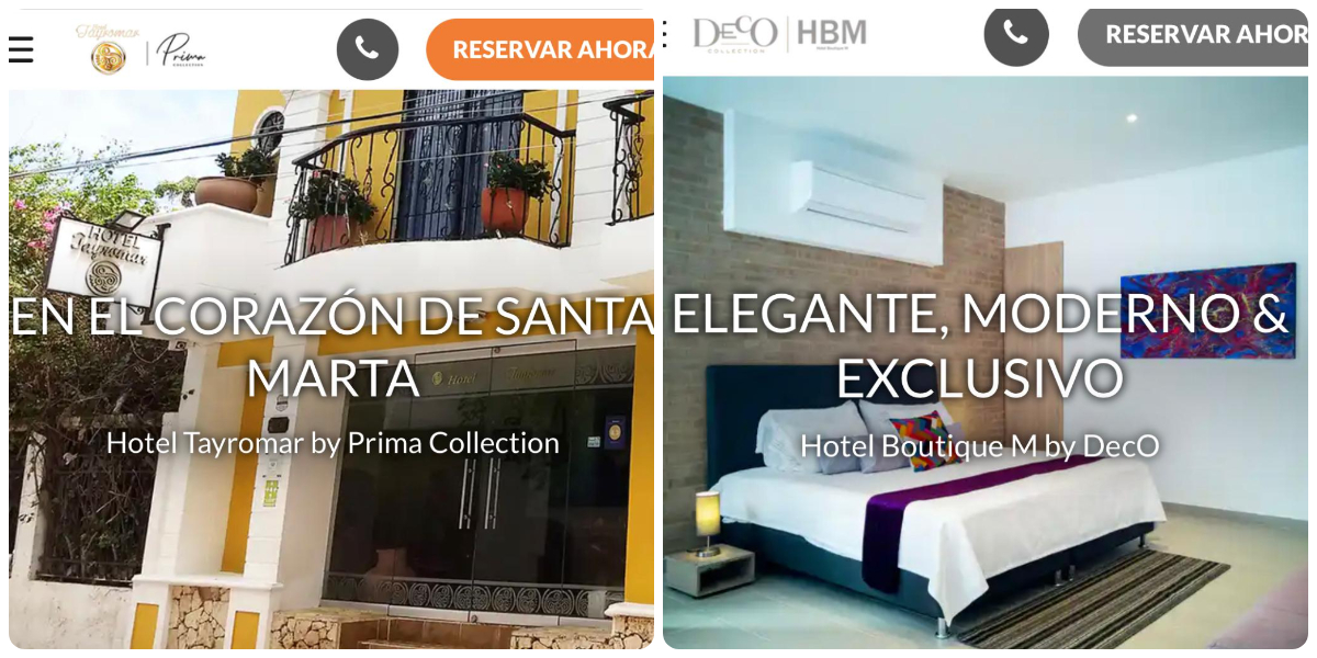 Tayromar, en Santa Marta, y el hotel boutique M, en Barranquilla, también tienen el sello de DOT Hotels.
