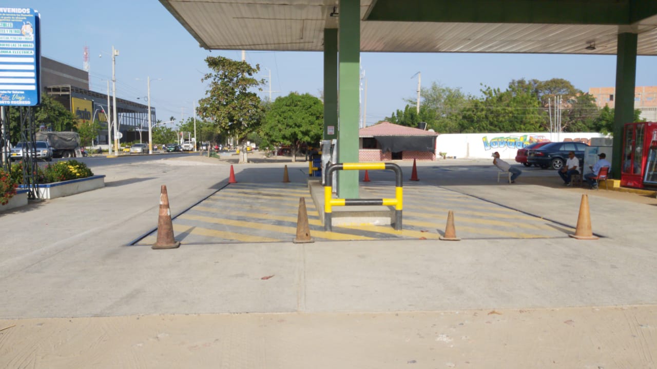 Estación de servicio en La Guajira.