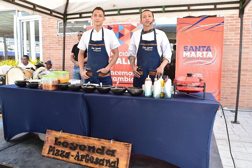 En la actividad hubo shows de cocina.