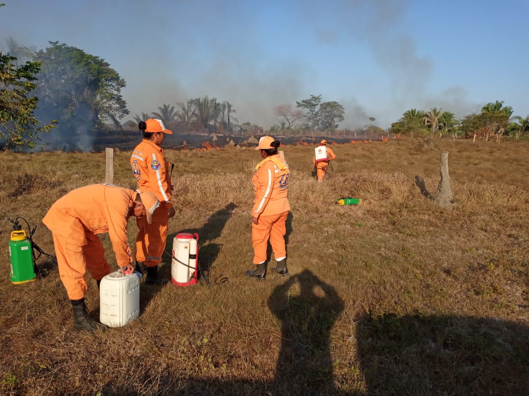 Incendio forestal en Guamal