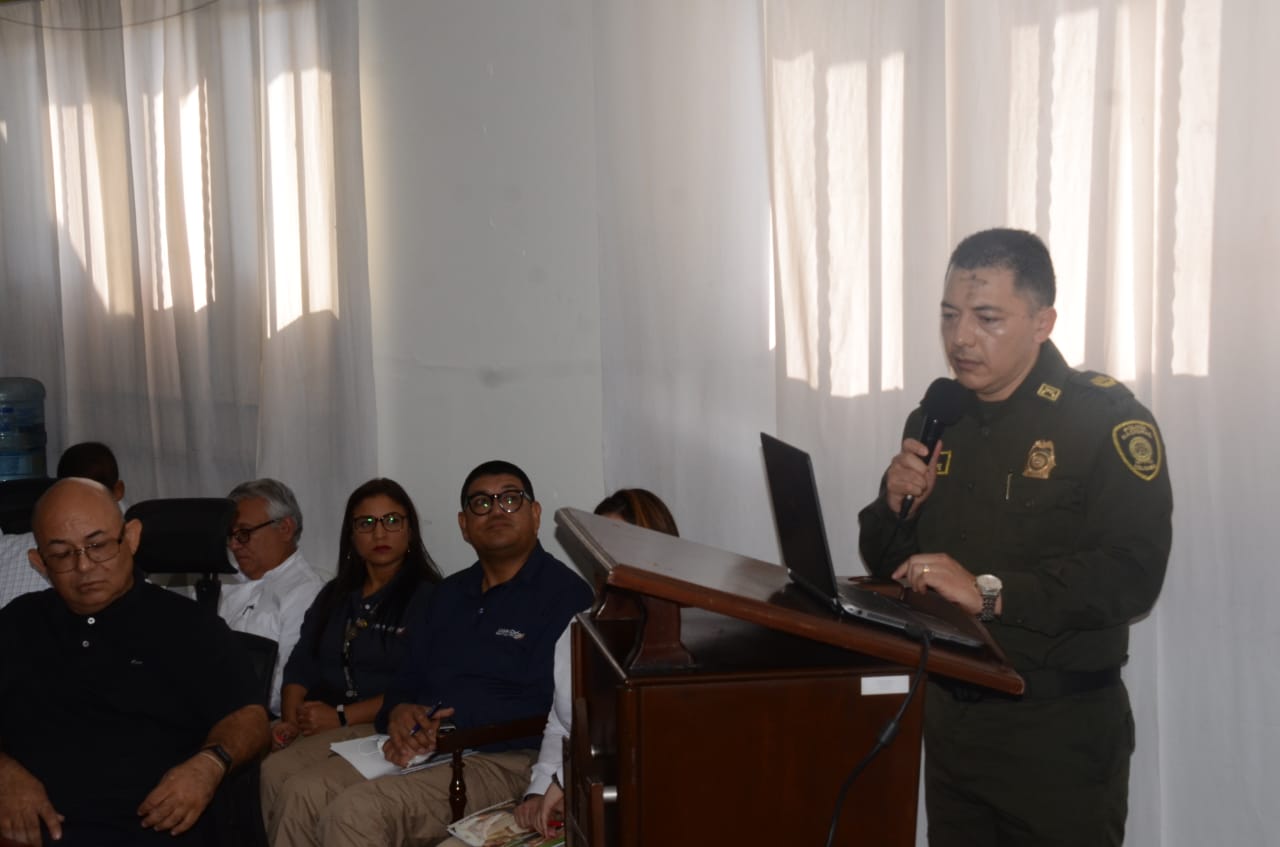 El comandante de la Policía Metropolitana de Santa Marta, coronel Oscar Solarte.