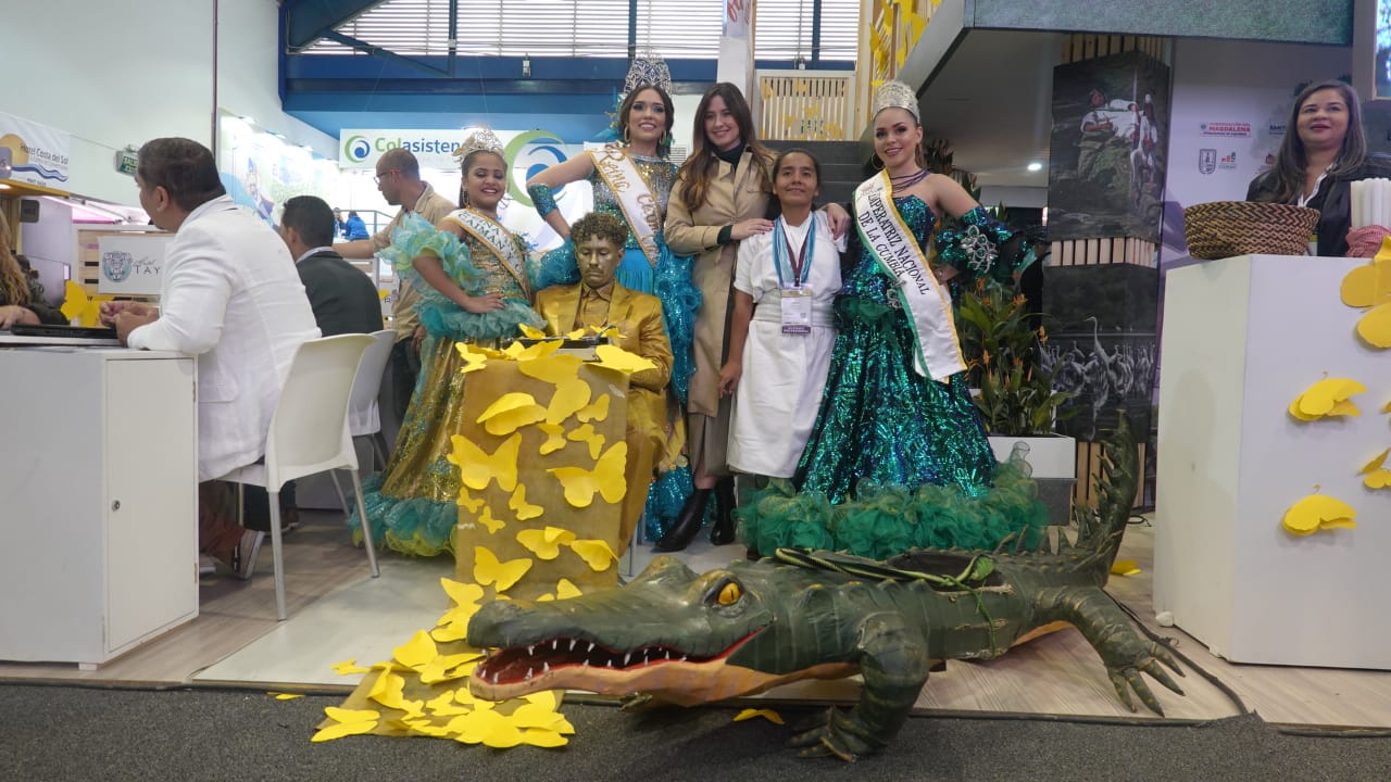 Taliana Vargas, invitada especial al stand de Magdalena y Santa Marta.