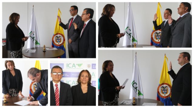Ceremonia de posesión de los nuevos gerentes seccionales que estarán a cargo de las regionales del ICA en los departamentos de Boyacá, Casanare, Guaviare, Sucre y Magdalena.